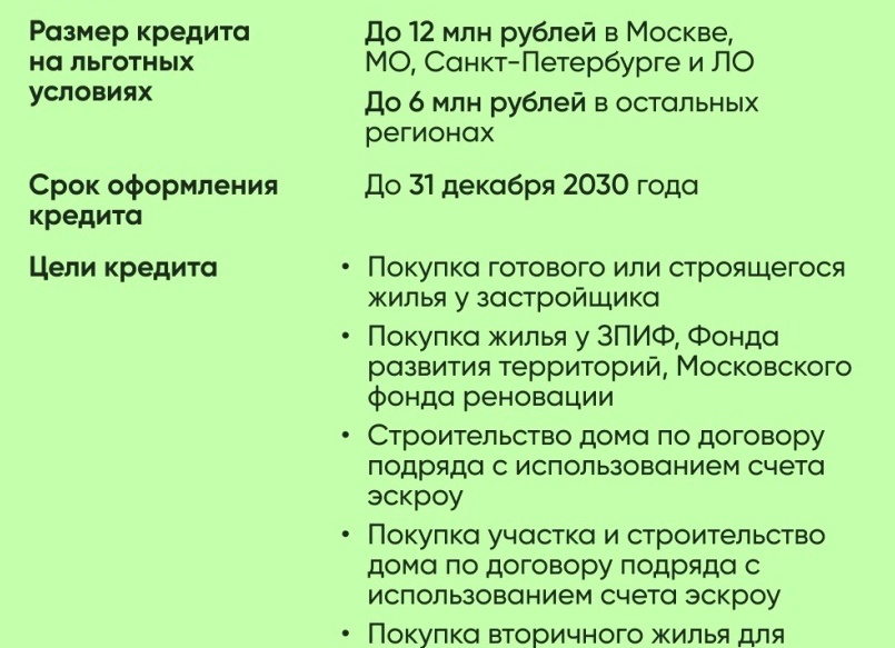 Семейная ипотека на строительство дома 2026